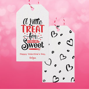 A Little Treat for Someone Sweet Valentine's Day  Gift Tags