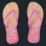 A Little Treat For Your Dancing Feet- Tropical Flip Flops<br><div class="desc">Celebrate in style with these trendy wedding flip flops. This design is easy to personalise with your own wording and your guests will be thrilled when they receive these fabulous party favours.</div>
