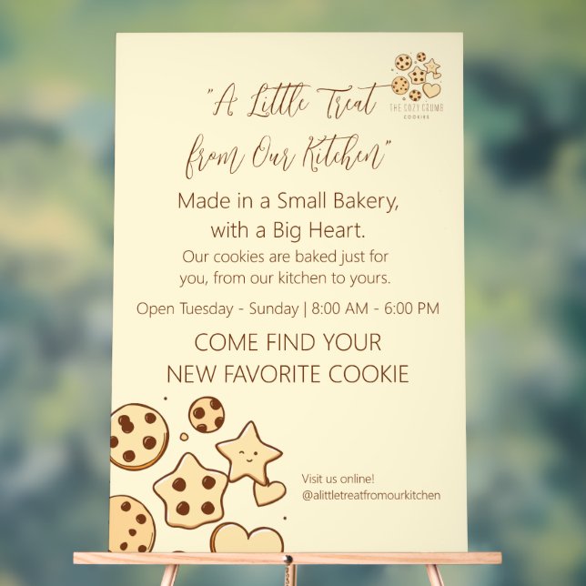 A Little Treat from Our Kitchen Acrylic Sign (Neutral)