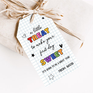 A Little Treat to Make First day Sweet Favour Tags