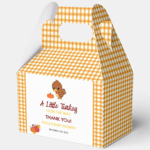 A Little Turkey Baby Shower Fall Thanksgiving  Favour Box