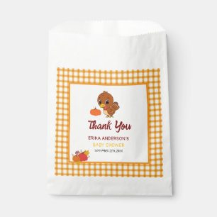 A Little Turkey Is On The Way Fall Thanksgiving  Favour Bags