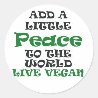 A Little Vegan Peace Stickers