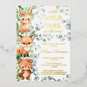A little Wild One Baby Animals Baby Shower