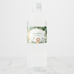A Little Wild One Baby Shower Bottle Label