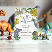 A little wild one dinosaur trex Baby Shower