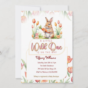 "A Little Wild One"  Invitation