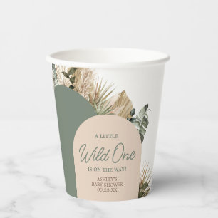 A Little Wild One Safari Animals Baby Shower Paper Cups