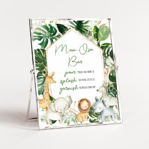 A Little Wild One Shower Diaper Raffle Sign