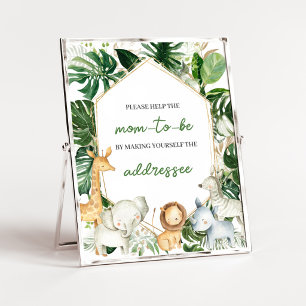 A Little Wild One Shower Envelope Station Sign