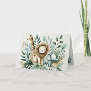 A Little Wild One  Thank You Card