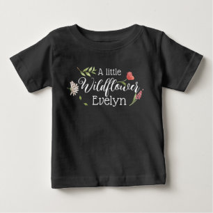 a little wildflower baby girl T-Shirt
