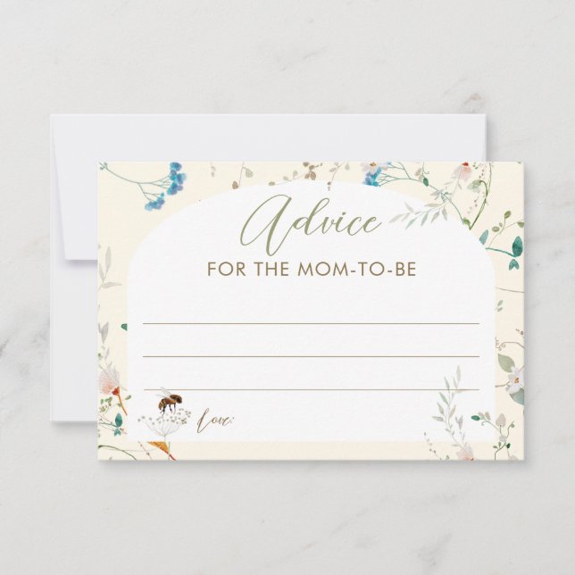 A little Wildflower Baby Shower Advice for Mum  (Front)