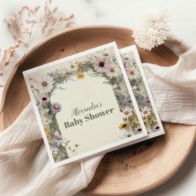 A Little Wildflower Boho Nature Napkin (Creator Uploaded)