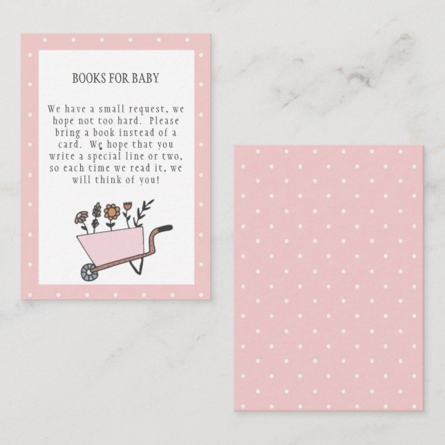 A Little Wildflower Book for Baby Card (Front/Back)