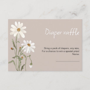 A little wildflower daisy baby shower card