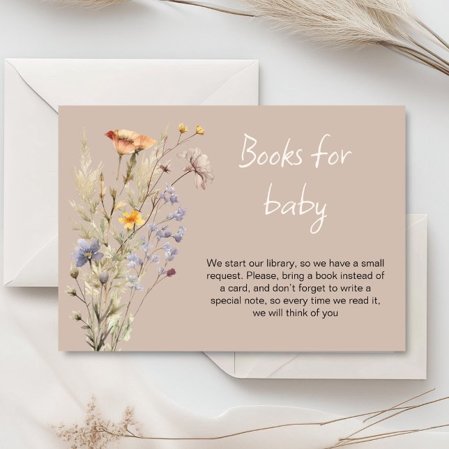 A little wildflower girl baby shower card (Creator Uploaded)