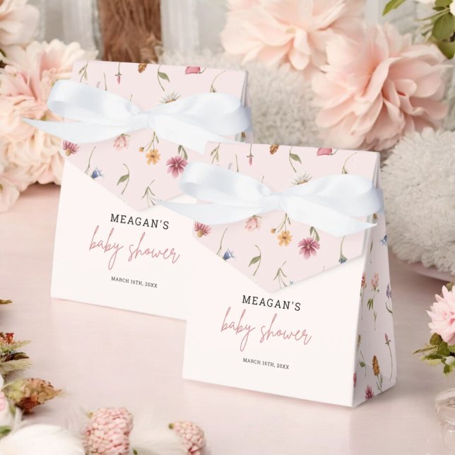 A Little Wildflower Girl Baby Shower Gift Favours Favour Box (Creator Uploaded)