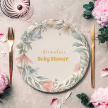 A Little Wildflower Girl Baby Shower Paper Plate<br><div class="desc">Celebrate the blossoming arrival of your little wildflower with our "A Little Wildflower Girl" Baby Shower Paper Plates. Adorned with delicate wildflower illustrations, these charming plates add a touch of natural beauty to your celebration. Crafted from durable paper material, our plates offer both practicality and charm. Whether used for serving...</div>
