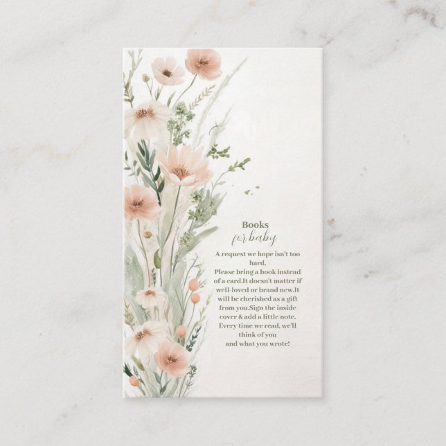 A Little Wildflower Girl  Books for Baby Enclosure Card (Front)