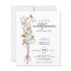A Little Wildflower Girl Budget Baby Shower Invite