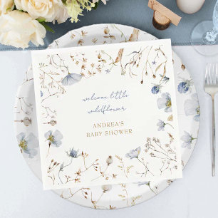 A Little Wildflower Is On The Way Baby Shower Napkin