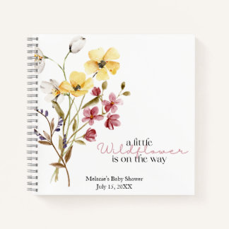 A Little Wildflower is on the Way Shower Notebook