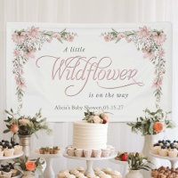 A little wildflower pink Baby Girl Shower