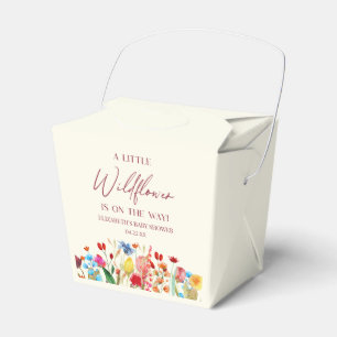 A Little Wildflower Wild Flower Floral Baby Shower Favour Box