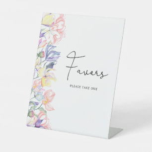 A little wildflowers is on the way Favours Pedestal Sign