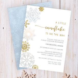 A Little Winter Wonderland Baby Shower Invitation