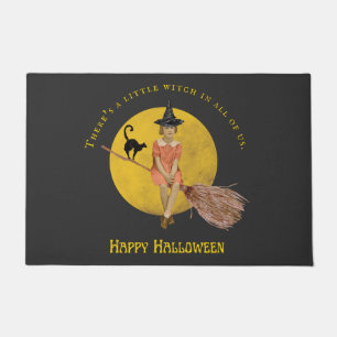 A Little Witch In All Of Us Halloween  Doormat