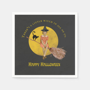 A Little Witch In All Of Us Halloween  Napkin