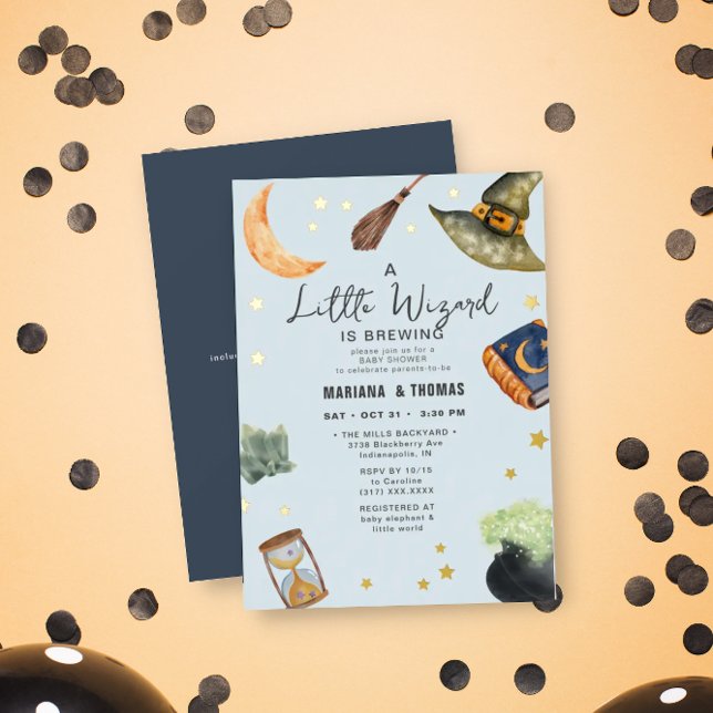 A Little Wizard Brewing Boy Halloween Baby Shower (Creator Uploaded)