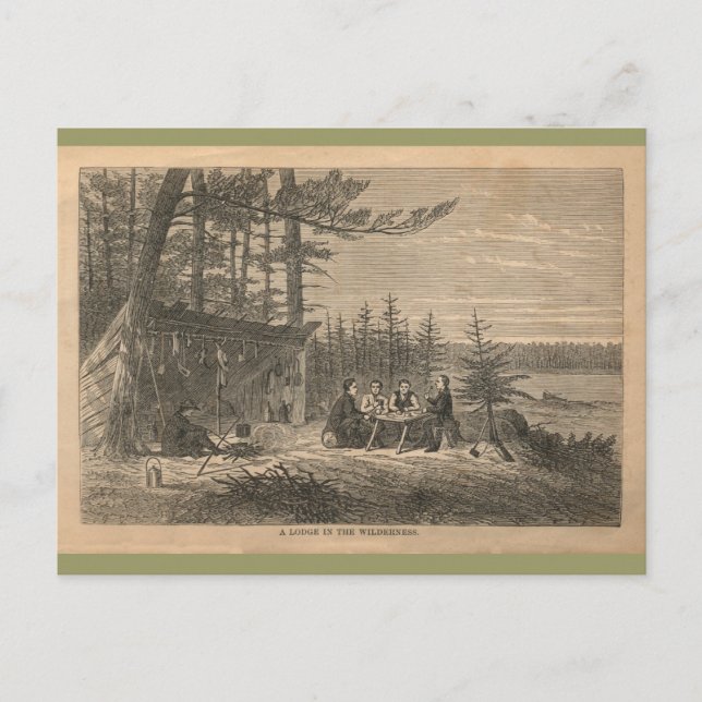 A Lodge in the Wilderness Postcard (Front)