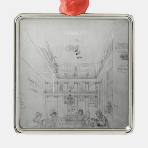 A London Liquor Shop, 1839 Metal Tree Decoration