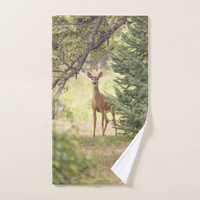 A Lone Deer  Hand Towel (Hand Towel)