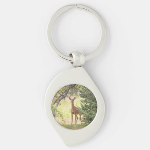 A Lone Deer  Key Ring