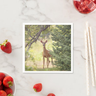 A Lone Deer Napkin