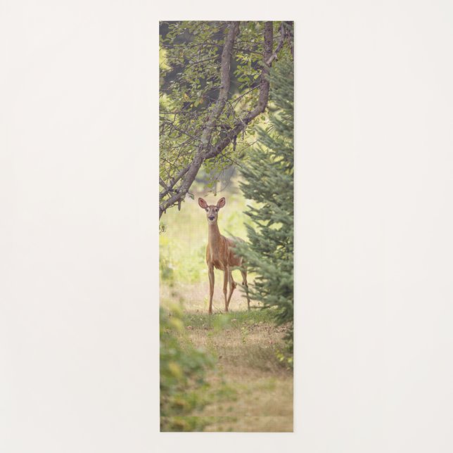A Lone Deer  Yoga Mat (Front)