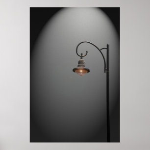A lonely street light poster