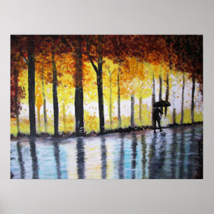 A LONELY WALK IN THE RAIN POSTER