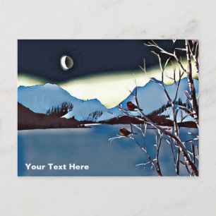 A Long Cold Night Postcard