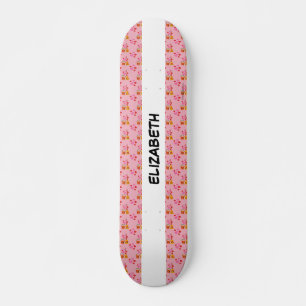 A Long Lasting Love Pattern   Add Your Name Skateboard