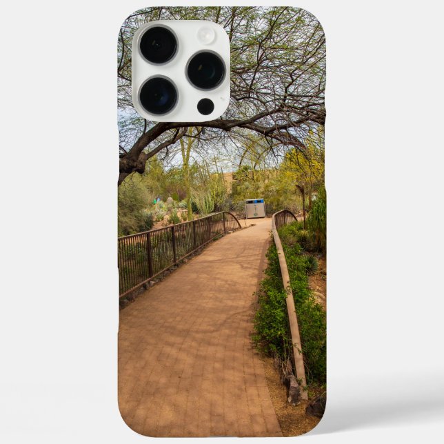 a long winding footpath at Desert Botanical Garden Case-Mate iPhone Case (Back)