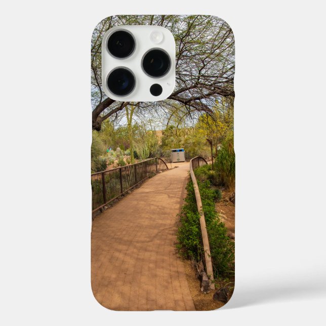 a long winding footpath at Desert Botanical Garden Case-Mate iPhone Case (Back)