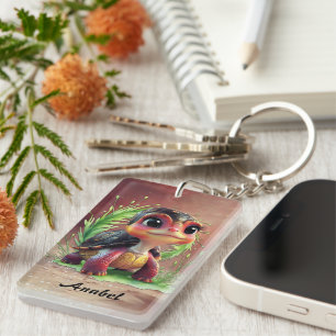 A look full of charm and adventure,  key ring