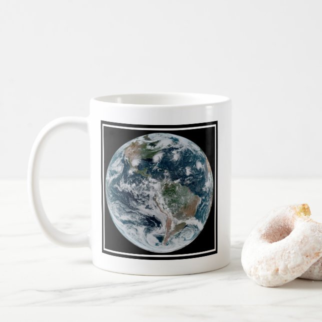 A Loose Chain Of Tropical Cyclones Coffee Mug (With Donut)