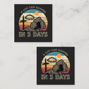 A Lot Can Happen in 3 Days Easter Religious Enclosure Card