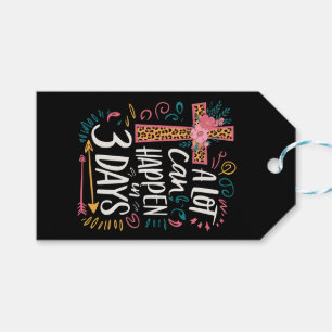 A Lot Can Happen In 3 Days Jesus Easter Gift Tags